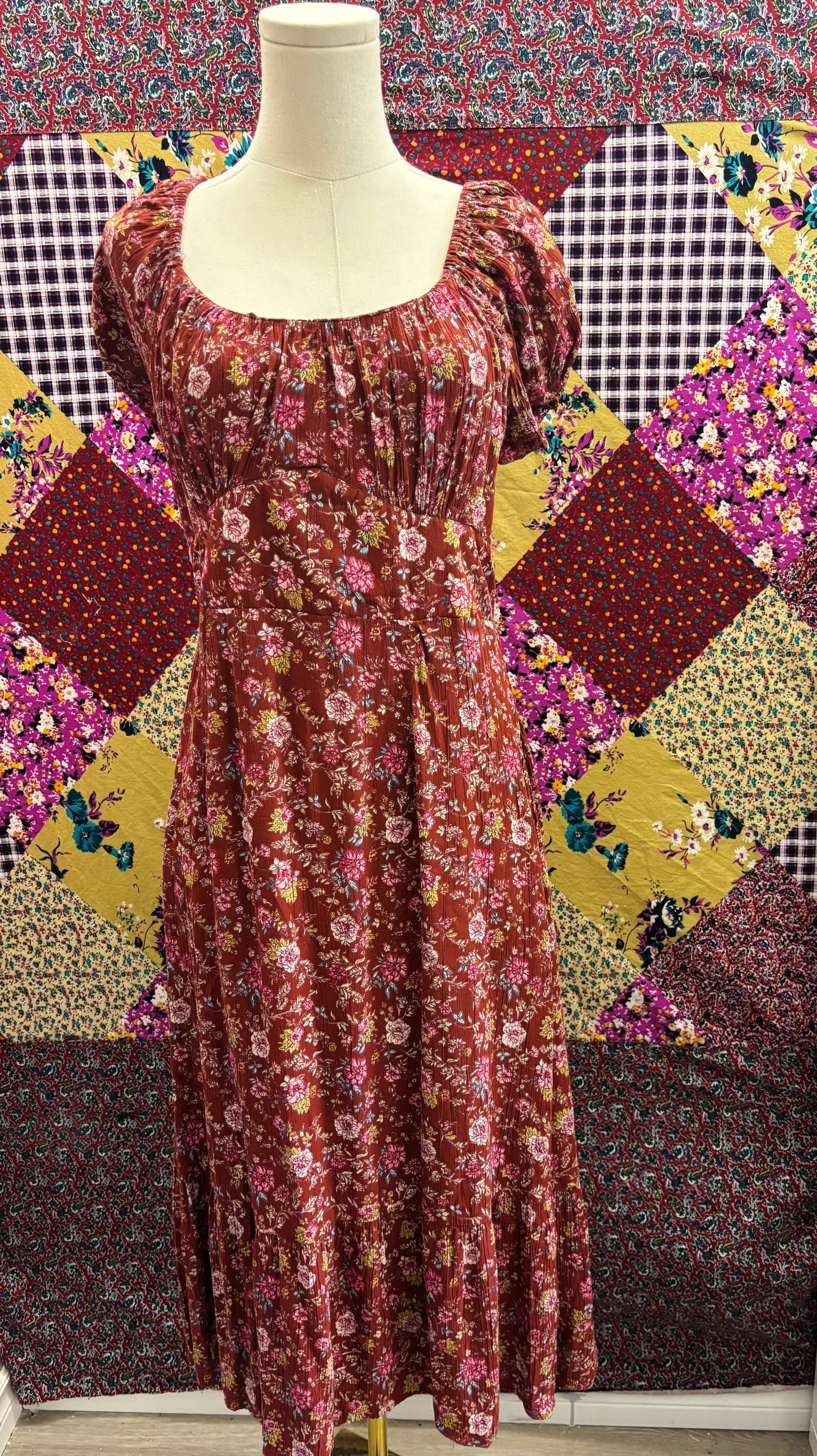 Boho floral dress