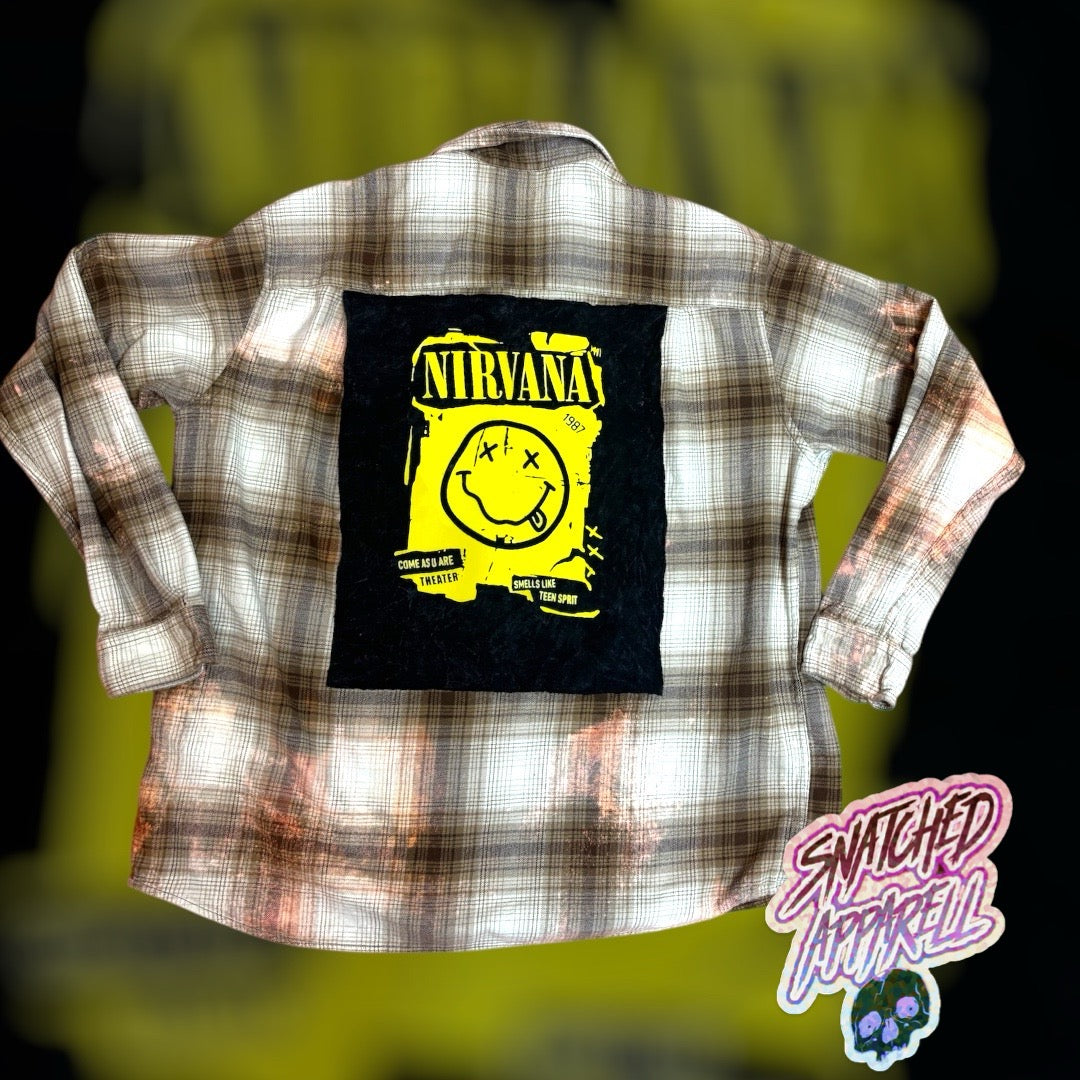NIRVANA come as you are custom flannel