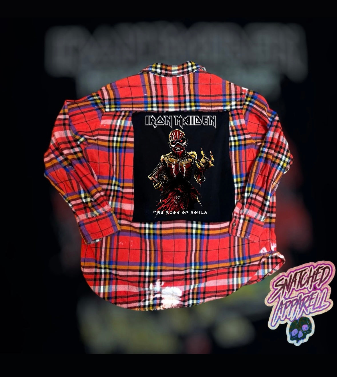 Custom IRON MAIDEN flannel