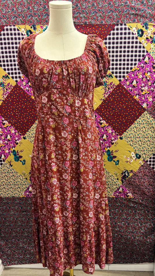 Boho floral dress