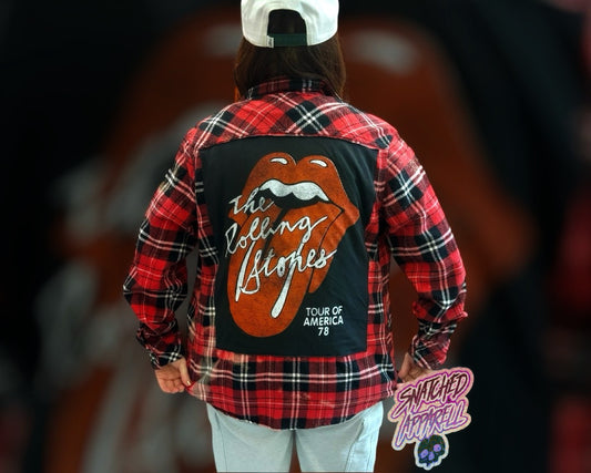 Rolling Stones flannel medium